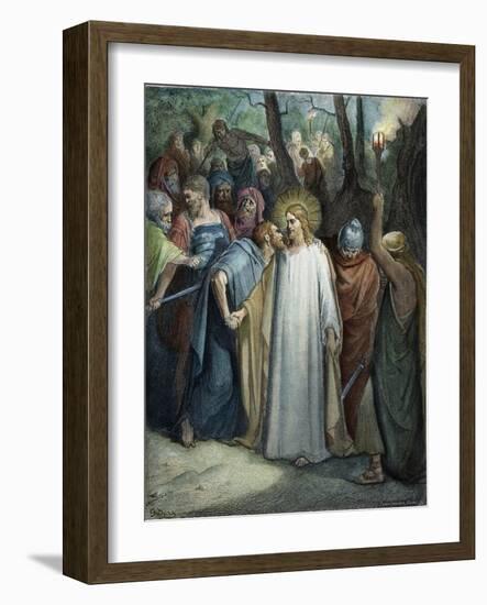 Betrayal of Christ-Gustave Doré-Framed Giclee Print