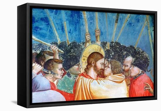 Betrayal of Christ-Giotto di Bondone-Framed Premier Image Canvas