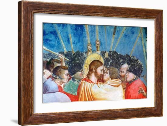 Betrayal of Christ-Giotto di Bondone-Framed Giclee Print