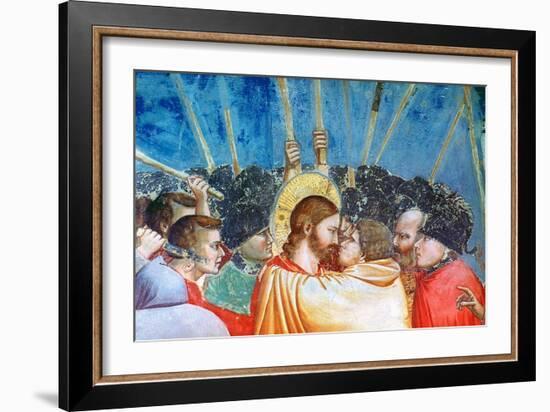 Betrayal of Christ-Giotto di Bondone-Framed Giclee Print