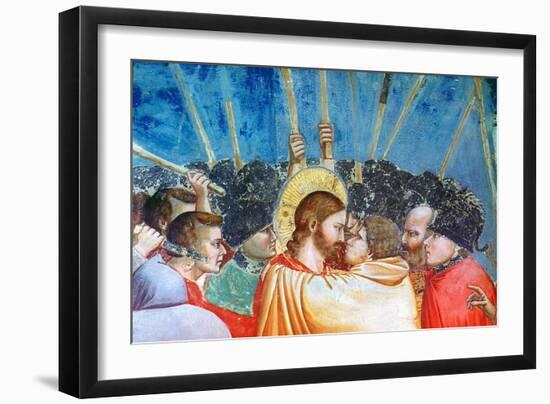 Betrayal of Christ-Giotto di Bondone-Framed Giclee Print