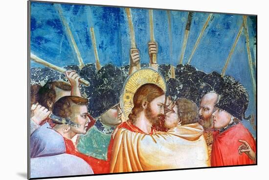 Betrayal of Christ-Giotto di Bondone-Mounted Giclee Print