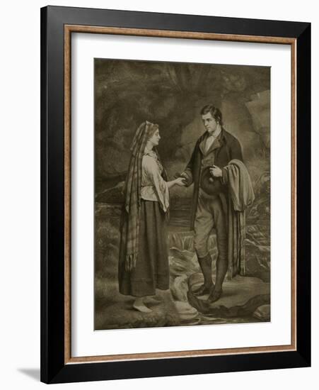Betrothal of Robert Burns and Highland Mary, 1785-James Archer-Framed Giclee Print