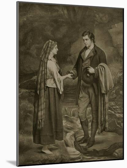 Betrothal of Robert Burns and Highland Mary, 1785-James Archer-Mounted Giclee Print