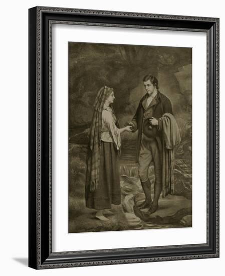 Betrothal of Robert Burns and Highland Mary, 1785-James Archer-Framed Giclee Print