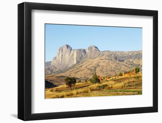 Betsileo village, Tsaranoro Valley, Ambalavao, central area, Madagascar, Africa-Christian Kober-Framed Photographic Print