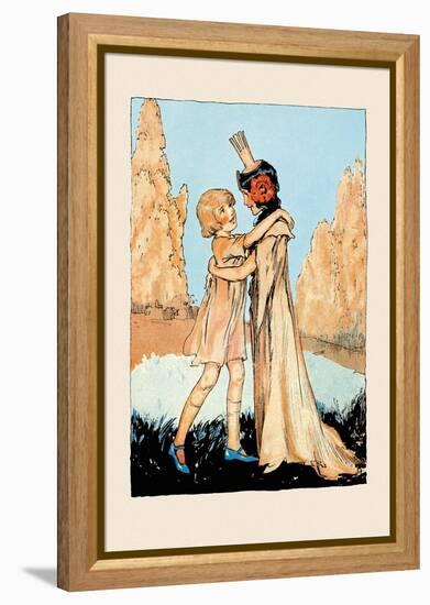 Betsy and Ozma-John R. Neill-Framed Stretched Canvas