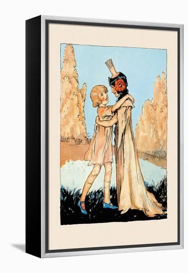 Betsy and Ozma-John R. Neill-Framed Stretched Canvas