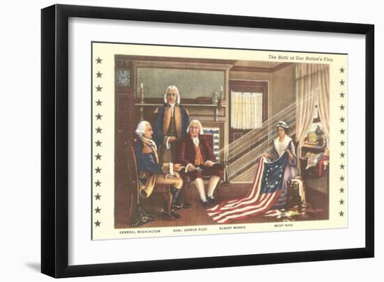 Betsy Ross and Birth of the Flag-null-Framed Art Print