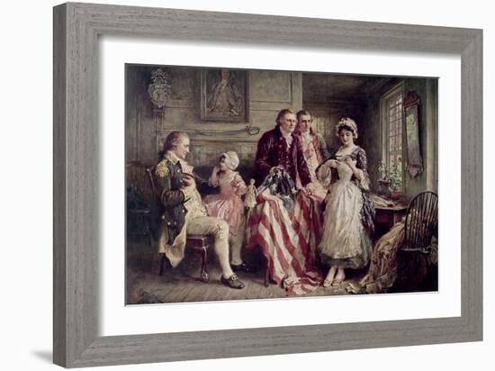 Betsy Ross-Jean Leon Gerome Ferris-Framed Giclee Print