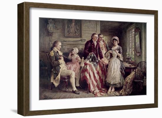 Betsy Ross-Jean Leon Gerome Ferris-Framed Giclee Print