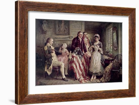 Betsy Ross-Jean Leon Gerome Ferris-Framed Giclee Print