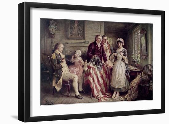 Betsy Ross-Jean Leon Gerome Ferris-Framed Giclee Print