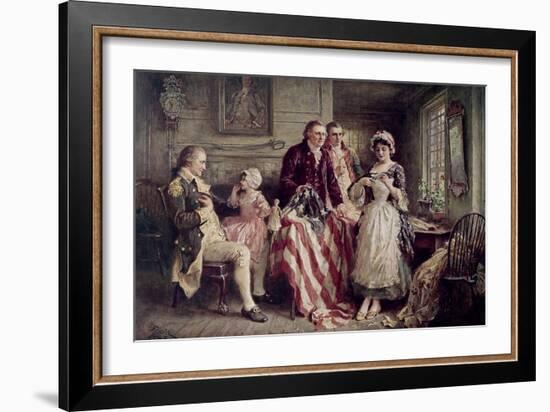 Betsy Ross-Jean Leon Gerome Ferris-Framed Giclee Print