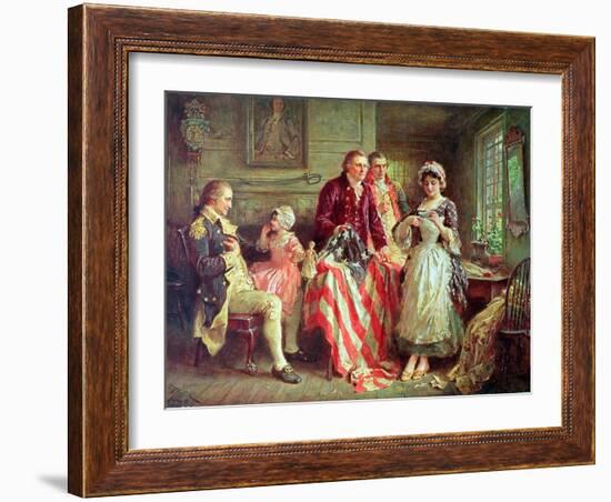 Betsy Ross-Jean Leon Gerome Ferris-Framed Giclee Print