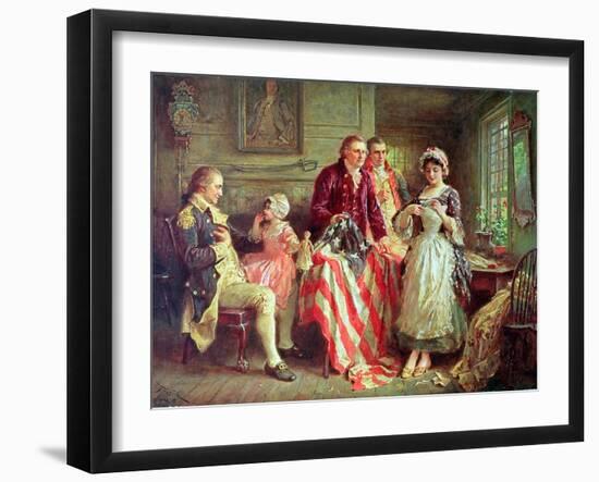 Betsy Ross-Jean Leon Gerome Ferris-Framed Giclee Print