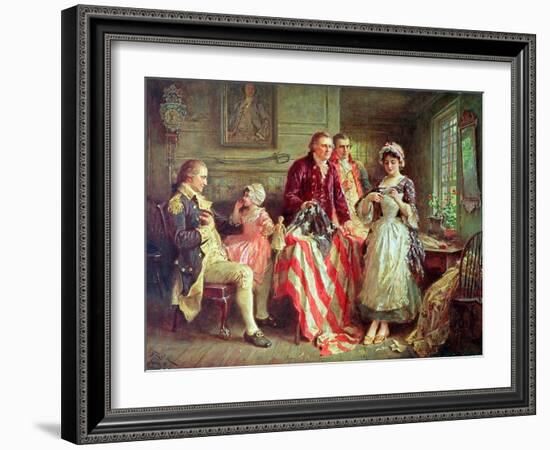 Betsy Ross-Jean Leon Gerome Ferris-Framed Giclee Print