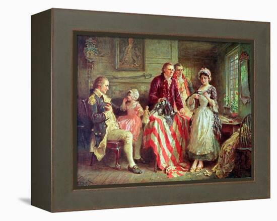 Betsy Ross-Jean Leon Gerome Ferris-Framed Premier Image Canvas