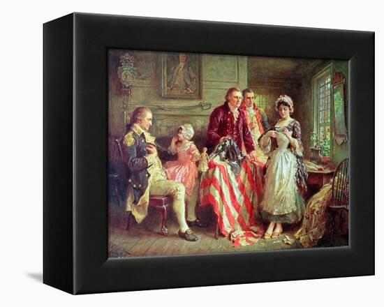 Betsy Ross-Jean Leon Gerome Ferris-Framed Premier Image Canvas