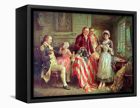 Betsy Ross-Jean Leon Gerome Ferris-Framed Premier Image Canvas