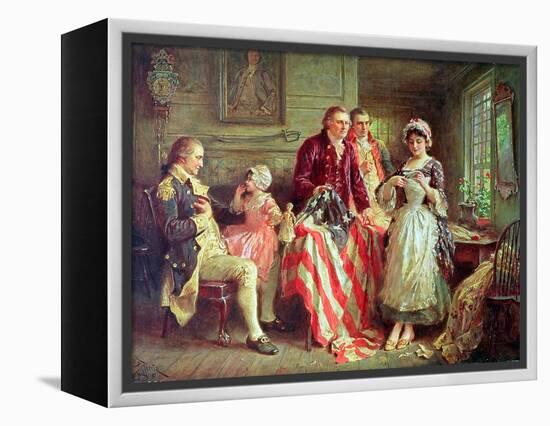 Betsy Ross-Jean Leon Gerome Ferris-Framed Premier Image Canvas