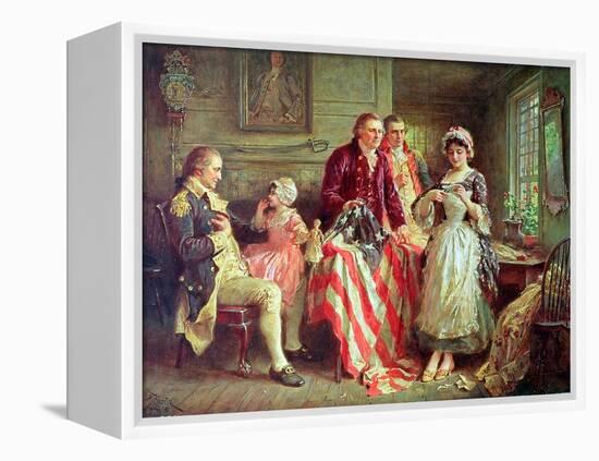 Betsy Ross-Jean Leon Gerome Ferris-Framed Premier Image Canvas