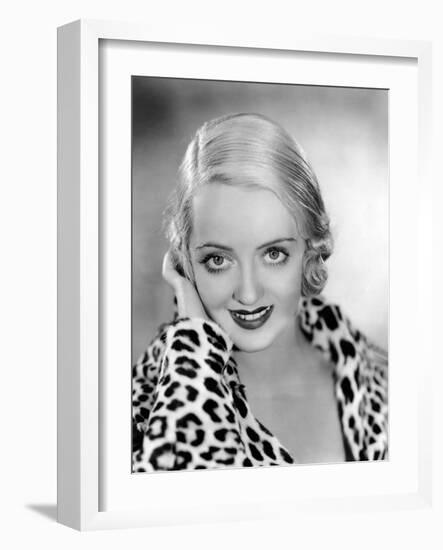 Bette Davis, Warner Bros. Portrait, 1932-null-Framed Photo