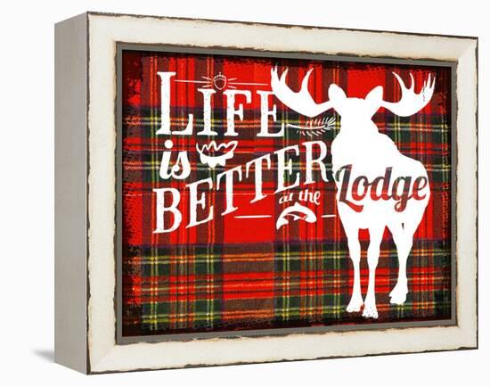 Better at the Lodge-null-Framed Premier Image Canvas