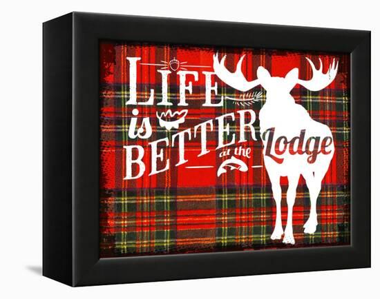 Better at the Lodge-null-Framed Premier Image Canvas