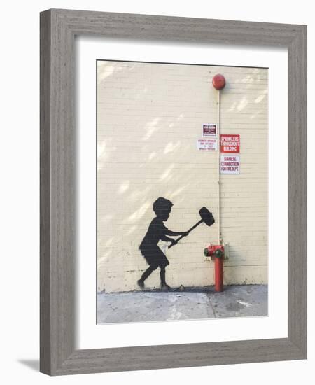 Better Out Than In-Banksy-Framed Giclee Print