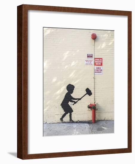 Better Out Than In-Banksy-Framed Premium Giclee Print