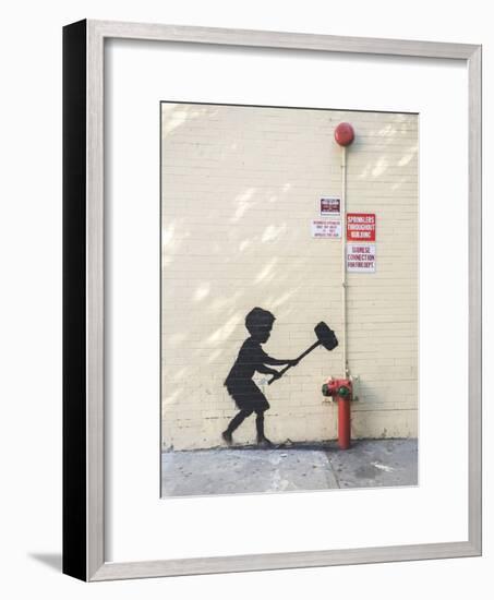 Better Out Than In-Banksy-Framed Premium Giclee Print