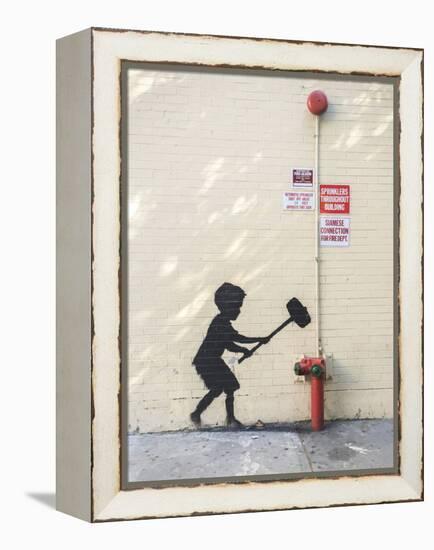 Better Out Than In-Banksy-Framed Premier Image Canvas