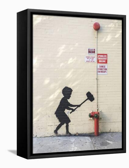 Better Out Than In-Banksy-Framed Premier Image Canvas