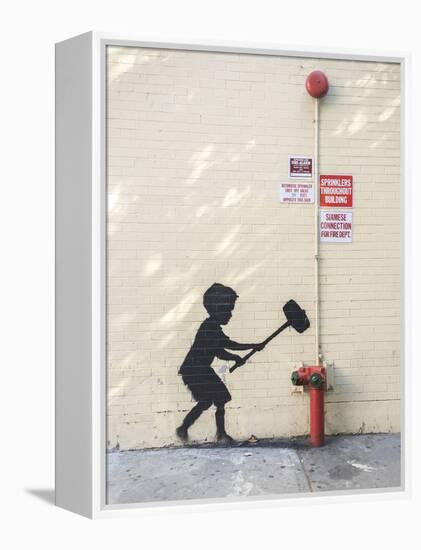 Better Out Than In-Banksy-Framed Premier Image Canvas