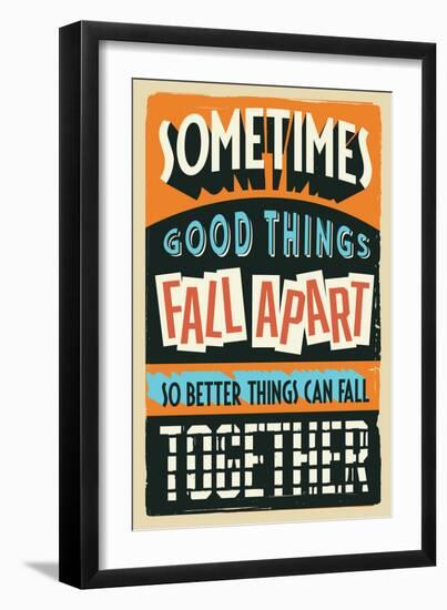 Better Things Can Fall Together-Vintage Vector Studio-Framed Premium Giclee Print