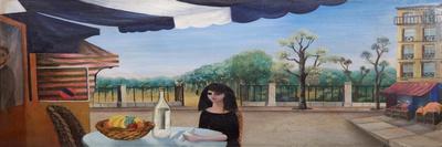 Man at Paris Cafe, 1976-Bettina Shaw-Lawrence-Framed Giclee Print