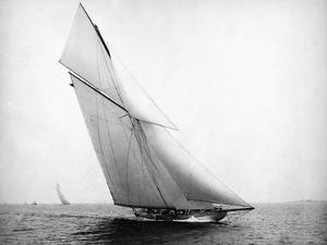 Yacht Columbia Sailing by Bettmann