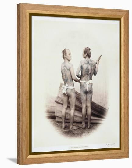 Betto or Groom, Tattooed a La Mode, 19th Century-Felice Beato-Framed Premier Image Canvas