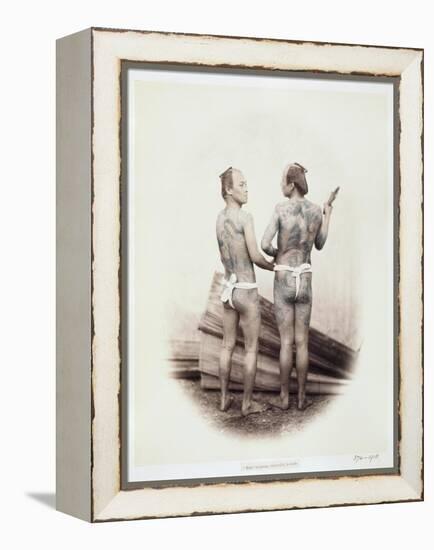 Betto or Groom, Tattooed a La Mode, 19th Century-Felice Beato-Framed Premier Image Canvas