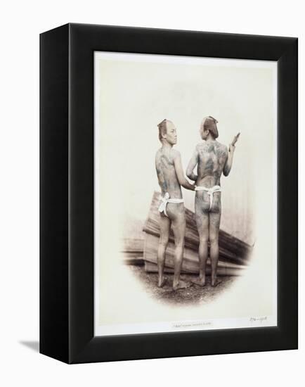 Betto or Groom, Tattooed a La Mode, 19th Century-Felice Beato-Framed Premier Image Canvas