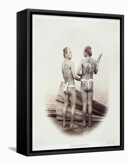 Betto or Groom, Tattooed a La Mode, 19th Century-Felice Beato-Framed Premier Image Canvas