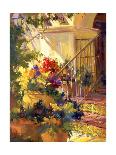 Flowered Courtyard-Betty Carr-Stretched Canvas