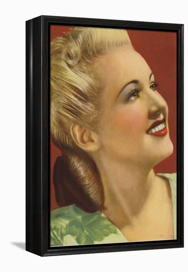 Betty Grable, American Actress and Film Star-null-Framed Premier Image Canvas