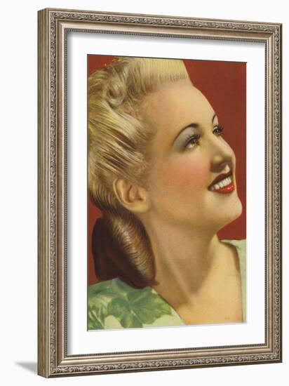 Betty Grable, American Actress and Film Star-null-Framed Photographic Print