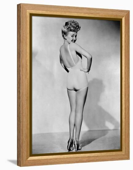 Betty Grable, World War II Pin-Up Picture, 1943-null-Framed Stretched Canvas