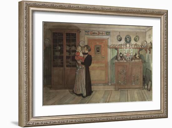 Between Christmas and New Year, from 'A Home' series, c.1895-Carl Larsson-Framed Giclee Print