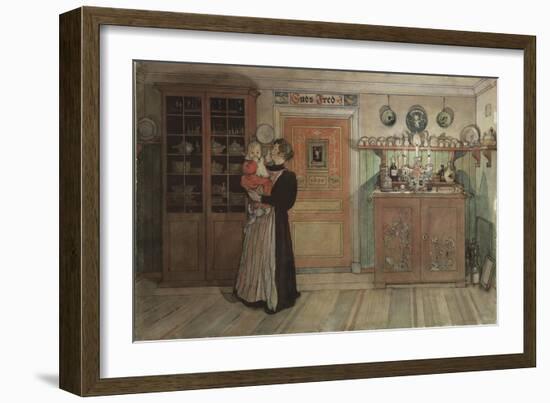 Between Christmas and New Year, from 'A Home' series, c.1895-Carl Larsson-Framed Giclee Print