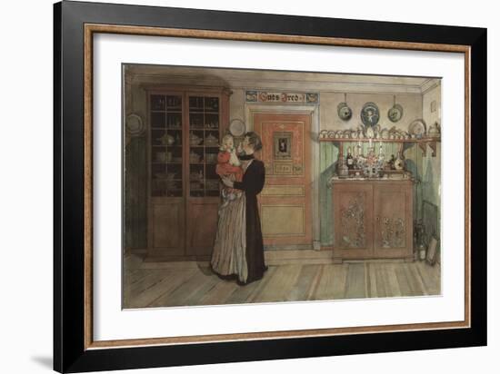 Between Christmas and New Year, from 'A Home' series, c.1895-Carl Larsson-Framed Giclee Print