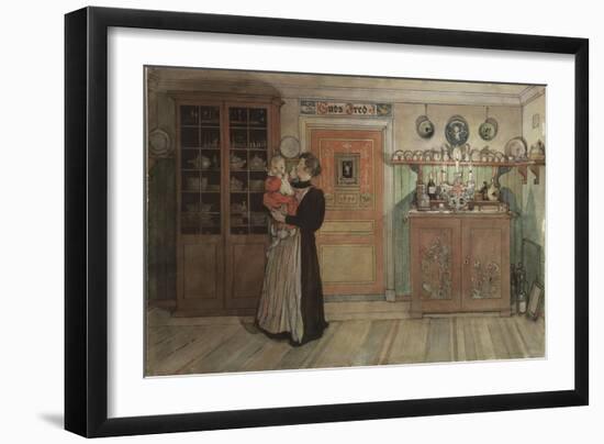 Between Christmas and New Year, from 'A Home' series, c.1895-Carl Larsson-Framed Giclee Print